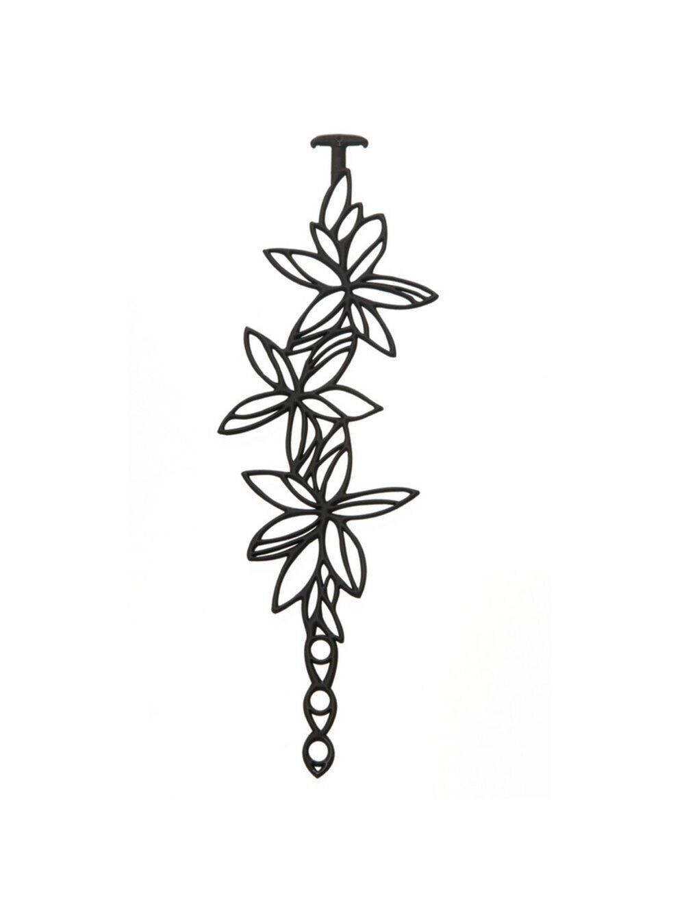 Batucada Hawaii floral black bracelet NEW tattoo look Eco Friendly Vegan